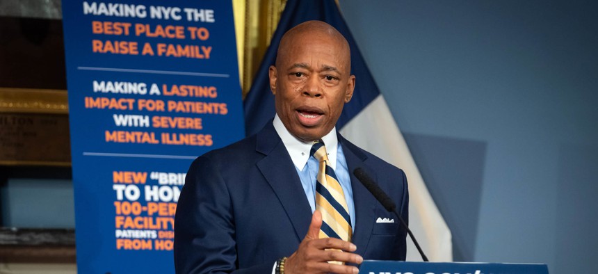 New York City Mayor Eric Adams appeared on Tucker Carlson's show Tuesday.