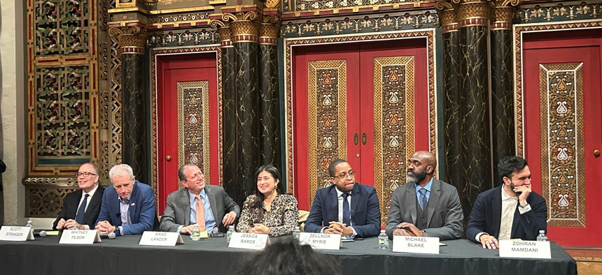 Mayoral candidates participated in a forum Wednesday night on the Upper West Side.