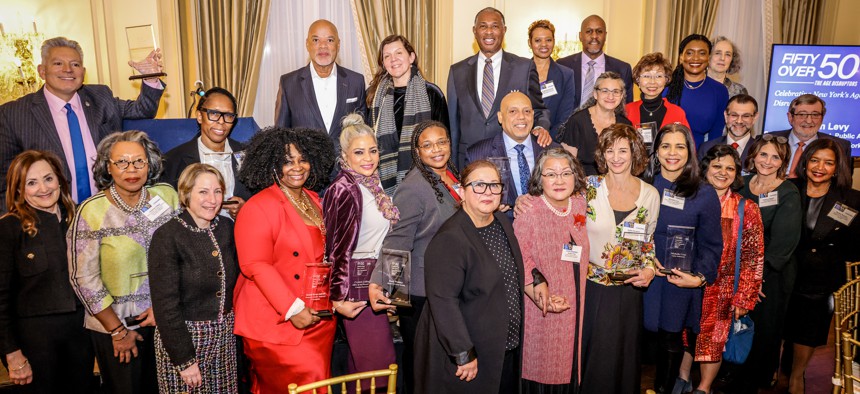 Honorees at City & State’s 10th annual “50 over 50” celebration at 3 West in Midtown Manhattan on Thursday.