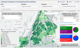 A new tool to track where campaign donors live.