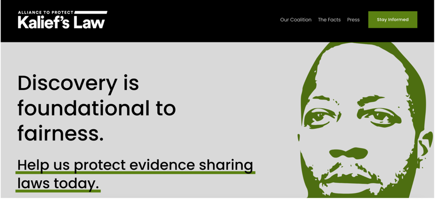 The Alliance to Protect Kalief’s Law has launched a new website to defend the state’s landmark 2019 discovery reforms.