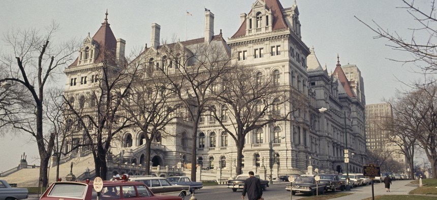 The New York State Capitol building in Albany.