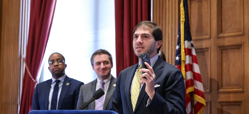 State Sen. Andrew Gounardes argues in favor of passing the Faith-Based Affordable Housing Act this year.