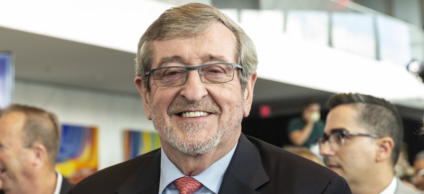 Northwell Health CEO attends a COVID-19 briefing on June 15, 2021.