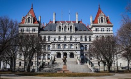 The New York state Capitol building in Albany