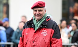 Curtis Sliwa attends the 2025 St. Patrick’s Day Parade.