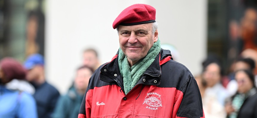 Curtis Sliwa attends the 2025 St. Patrick’s Day Parade.