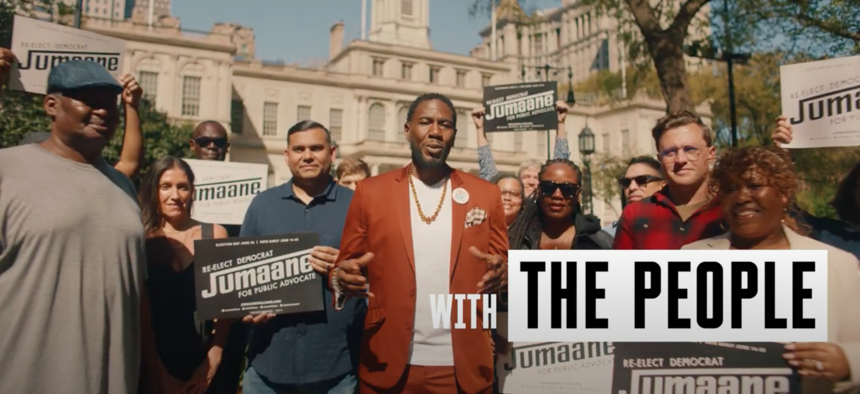 Public Advocate Jumaane Williams is running for reelection in the Democratic Primary.