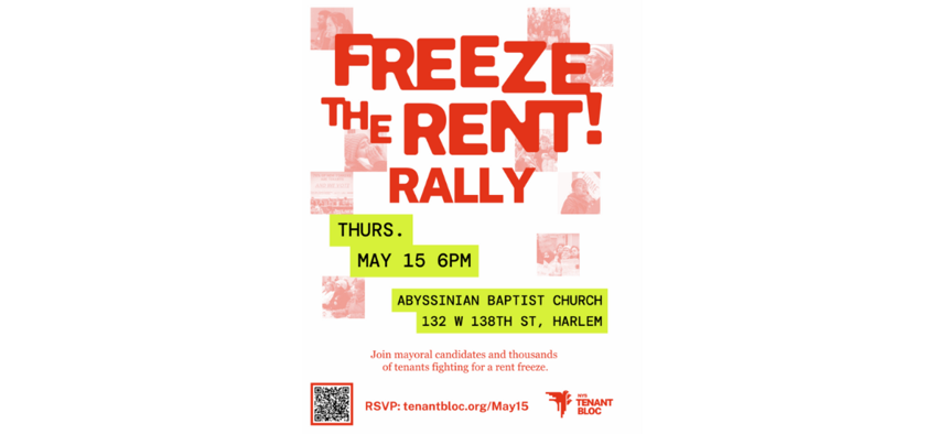 An original digital flier for the rally.