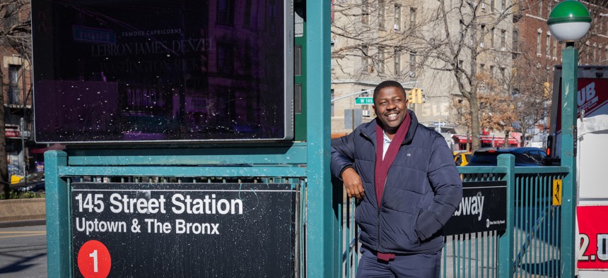 Edafe Okporo, a candidate for City Council District 7, sought asylum in the U.S. after fleeing violence in Nigeria.