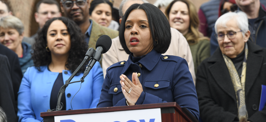 Albany Chief City Auditor Dorcey Applyrs is a leading contender in the Democratic primary for Albany mayor.