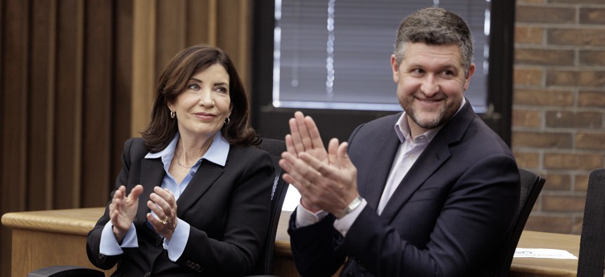 Rep. Pat Ryan is friendly with Lt. Gov. Antonio Delgado but quickly backed Gov. Kathy Hochul after Delgado announced a primary challenge against her.