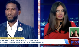 Incumbent Public Advocate Jumaane Williams, left, faced off with Assembly Member Jenifer Rajkumar