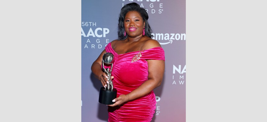 L. Joy Williams attends the NAACP Image Awards Nominees Reception on Feb. 20, 2025