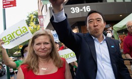 2021 mayoral candidates Kathryn Garcia and Andrew Yang