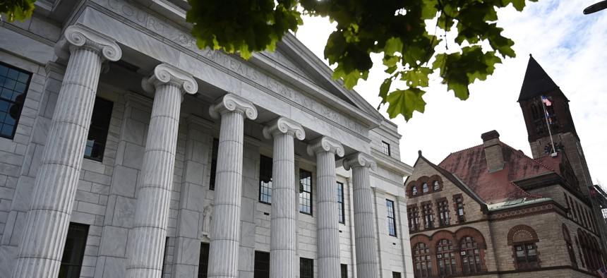 The Court of Appeals in Albany is the state's highest court.