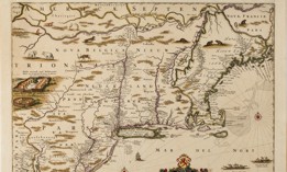 A 1656 map of the New Netherland colony