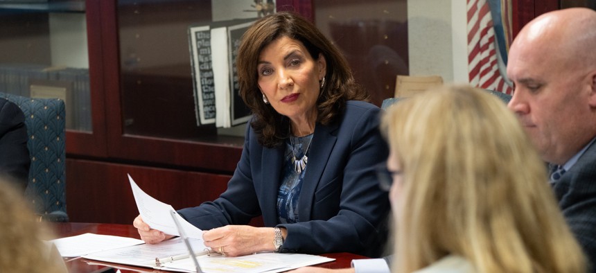 Gov. Kathy Hochul is not yet endorsing Democratic mayoral nominee Zohran Mamdani.