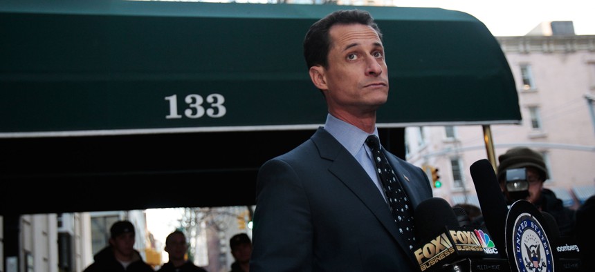 Former Rep. Anthony Weiner, pictured here in 2008, failed to win a City Council primary this summer.