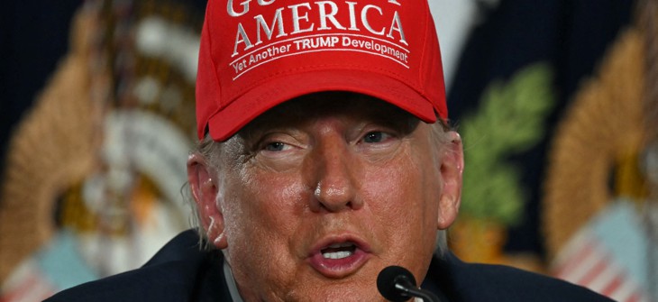 President Donald Trump touts “Alligator Alcatraz” detention center.