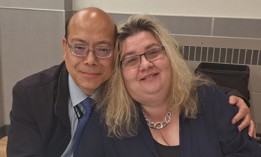 Phil Wong and Alicia Vaichunas both work for Council Member Bob Holden.
