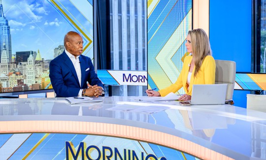 New York City Mayor Eric Adams is interviewed by anchor Cheryl Casone on Fox Business in a July 8 appearance.