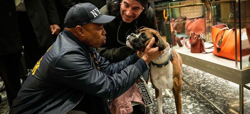 Mayor Eric Adams doesn’t have a dog, but he wants one.