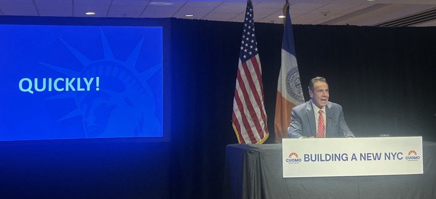 Former Gov. Andrew Cuomo is returning to a familiar medium.