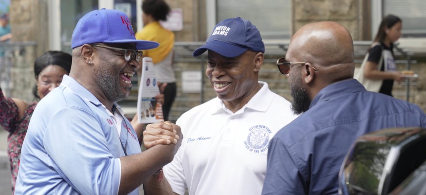 New York City Mayor Eric Adams has not gotten public matching funds for his reelection campaign, but he’s getting outside support.