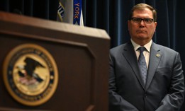 Acting U.S. Attorney for the Northern District of New York John Sarcone III attends a press conference on April 28, 2025.