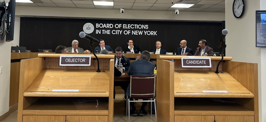 The Board of Elections voted to let the voters vote.