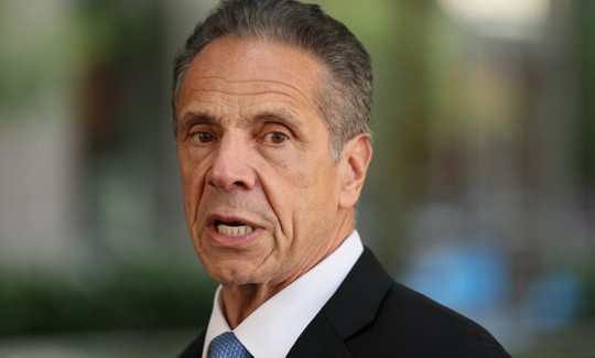 Former Gov. Andrew Cuomo is getting heckled and casting blame.