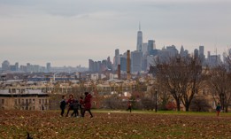 The view from Sunset Park in Brooklyn.