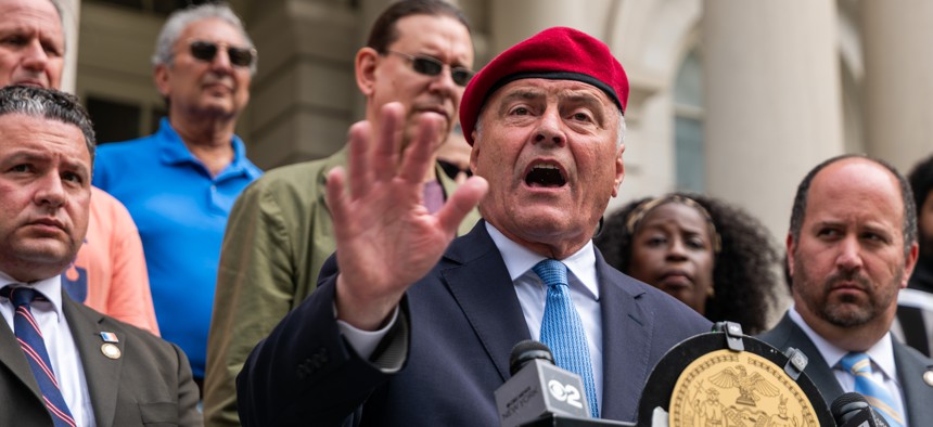 New York City mayoral candidate Curtis Sliwa