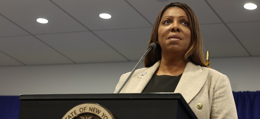 State Attorney General Letitial James.