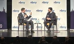 New York City Democratic mayoral nominee Zohran Mamdani spoke at the Association for A Better New York’s forum Thursday, which was moderated by Steve Rubenstein, the organization’s board chair.