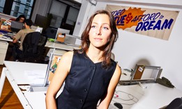 Elle Bisgaard-Church, Mamdani’s chief adviser, in his Chelsea campaign office