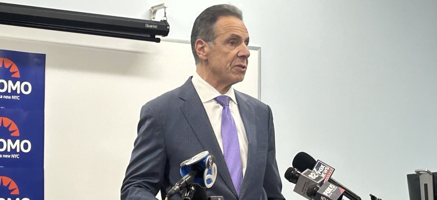Andrew Cuomo held a press conference to tout his housing plan on Tuesday.
