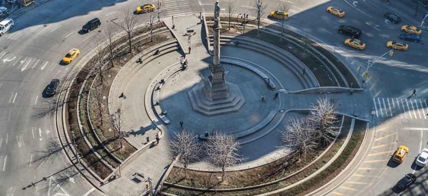 Mayor Eric Adams wants to protect the Columbus statue in Columbus Circle.