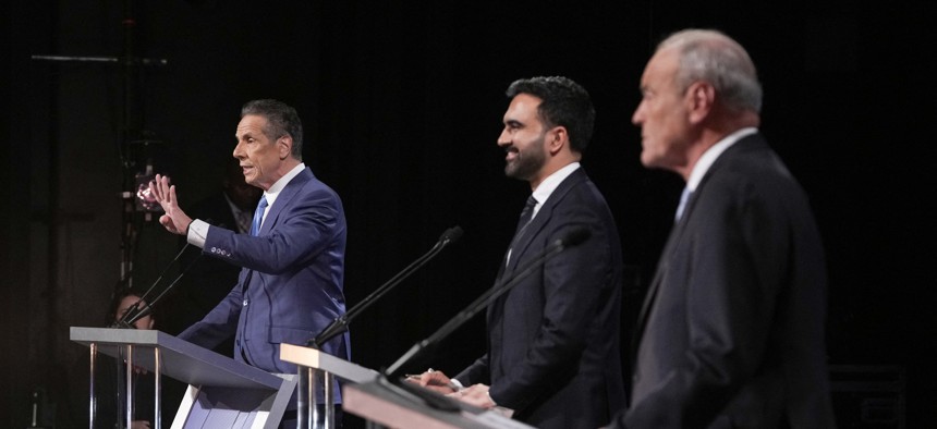 Andrew Cuomo, Zohran Mamdani and Curtis Sliwa, three very different men who want to be mayor.