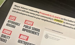 Mailers sent to voters have City Council letterhead.