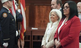 New York City Council Member Vickie Paladino, center, attends the council’s recent Italian Heritage Celebration.