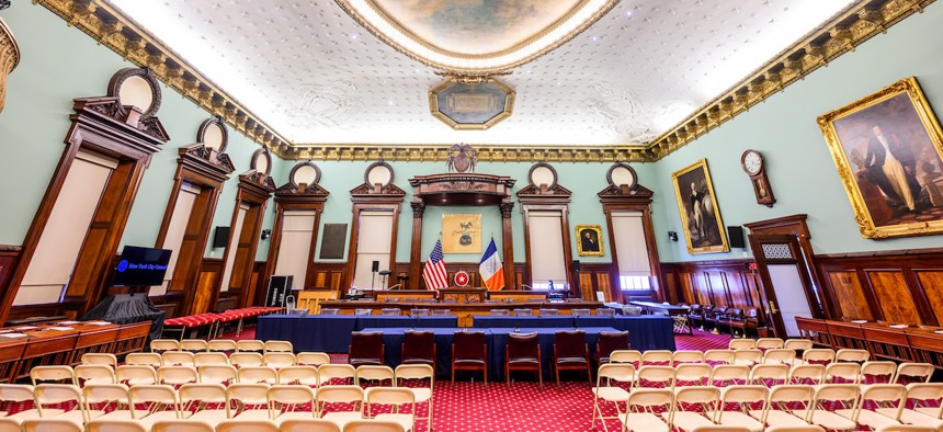The New York City Council Chamber