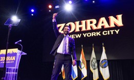 New York City Mayor-elect Zohran Mamdani delivers remarks at his election night victory party on Nov. 4, 2025