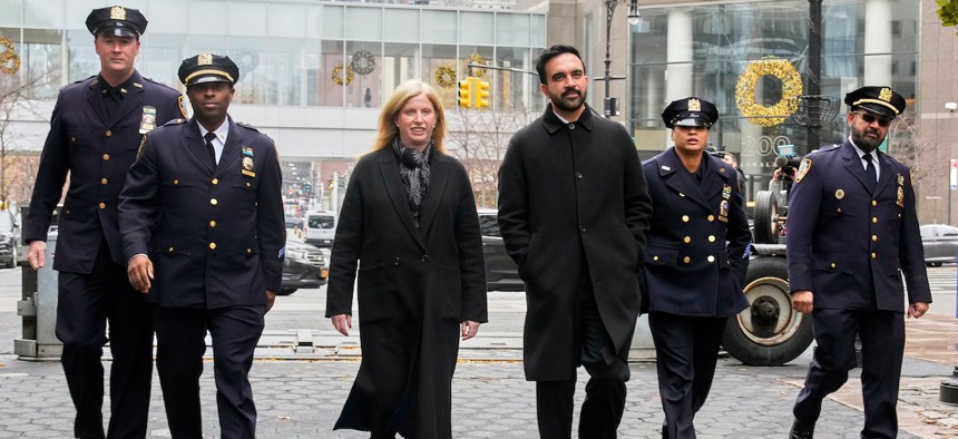 NYPD Police Commissioner Jessica Tisch and Mayor-elect Zohran Mamdani 