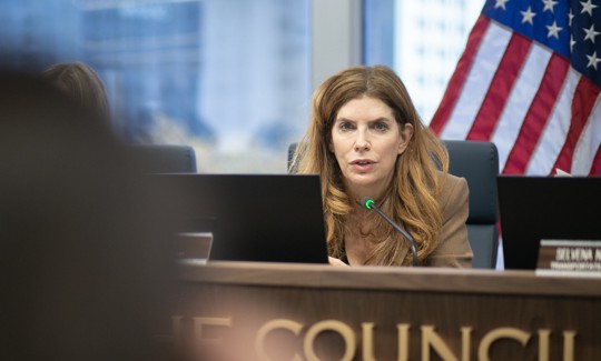 Council Member Julie Menin announced formidable support in her speaker bid Wednesday.