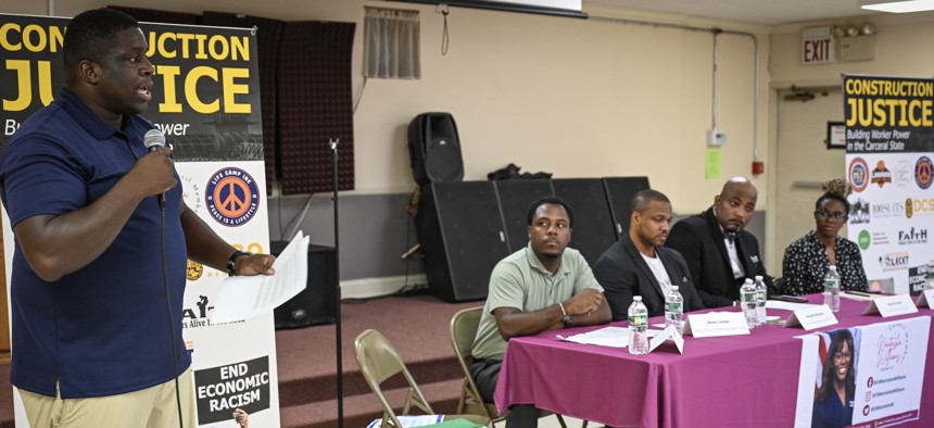 Justice Favor leading a CJA panel