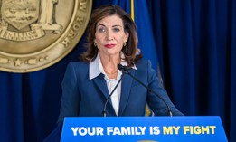 Gov. Kathy Hochul hosts a press conference on Dec. 4, 2025.
