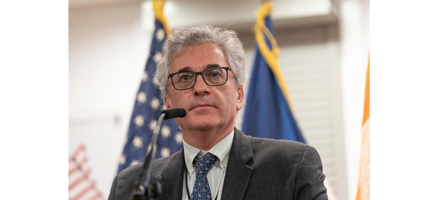 Vincent Schiraldi served as commissioner of the New York City Department of Correction in 2021.