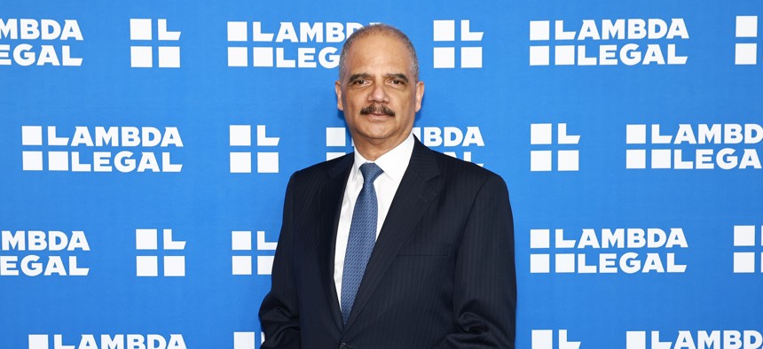 Former U.S. Attorney General Eric Holder attends Lambda Legal’s 2024 National Liberty Awards on May 30, 2024.